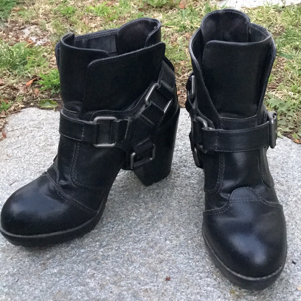 Dolcetta dolce vita black motorcycle boots